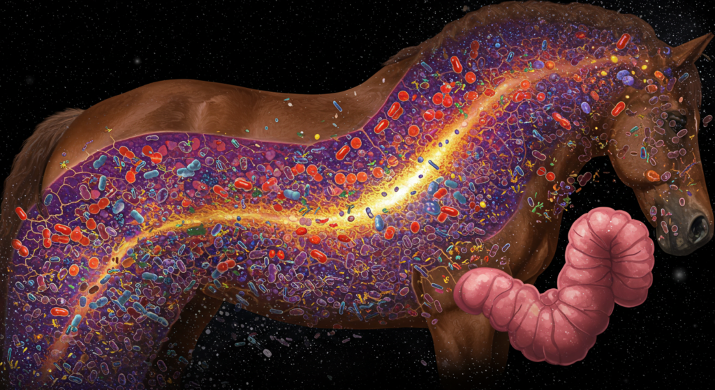 he Horse Gut Microbiome: (Focus on beneficial bacteria)